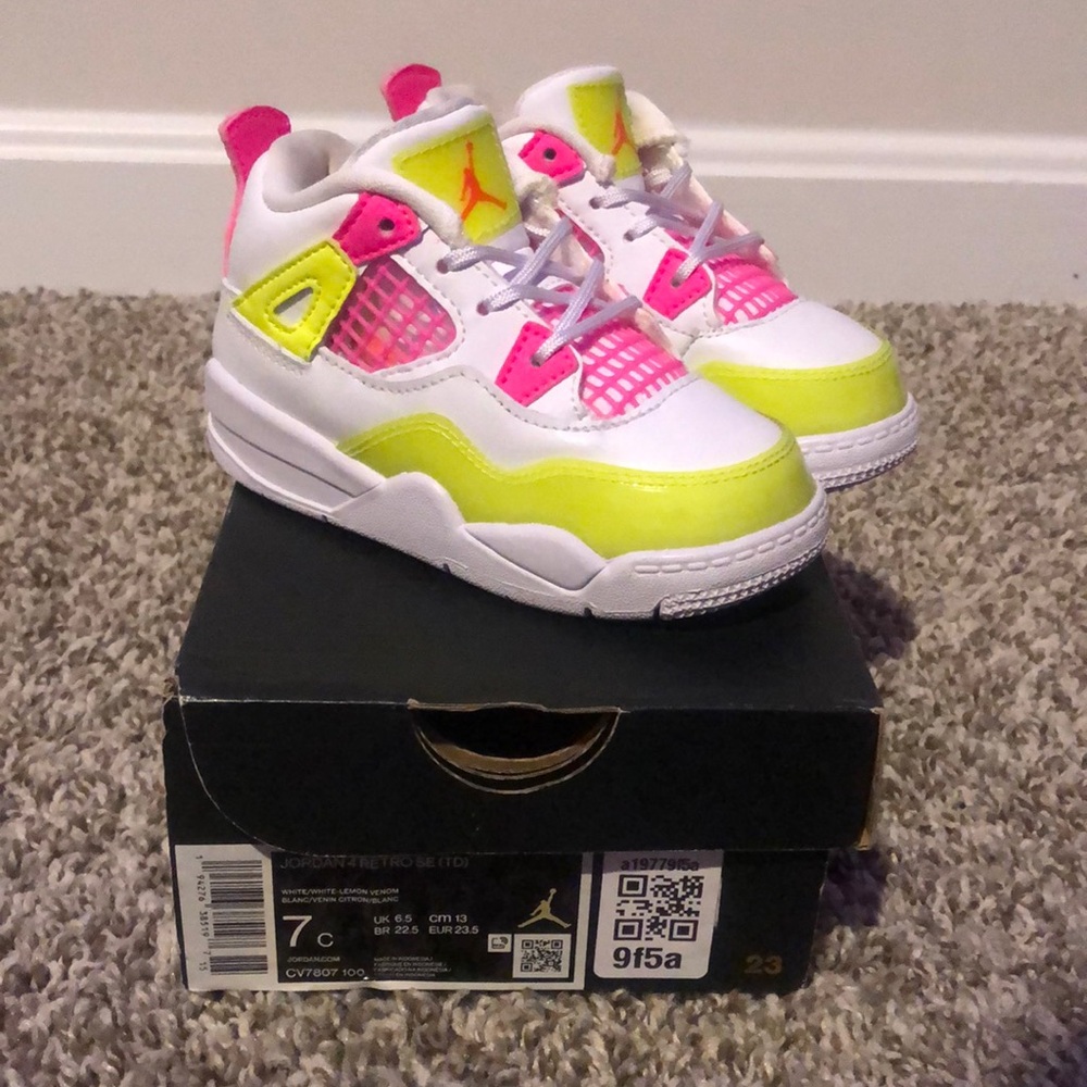 2020 Air Jordan 4 SE (TD) “Lemon Venom”